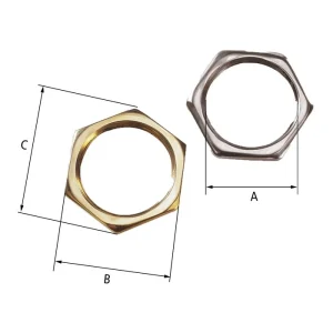 20mm Brass Cable Gland Locknut