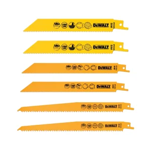 Dewalt DT2444-QZ 6PC Reciprocating Saw Blades Tough Set