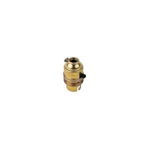 Jeani A38 BC-B22 Switched Brass Lamp Holder 1/2 Inch