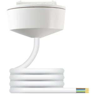 Hager Klik CR64AX/3.0 4 Pin Pre-Wired Plug-in Ceiling Rose White