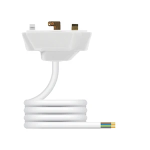 Ceiling Rose 4 Pin Prewired Plugin 6A White 1mm² x 2m LSZH