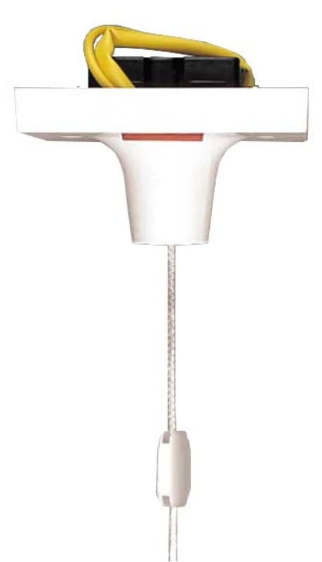 Ceiling Switch 1 Way Double Pole Neon Flush 50A White 1.5m Cord - Image 2