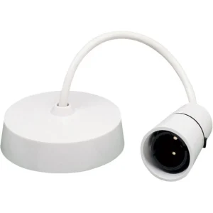 Pendant Set T2 6In Cord White + Ceiling Rose