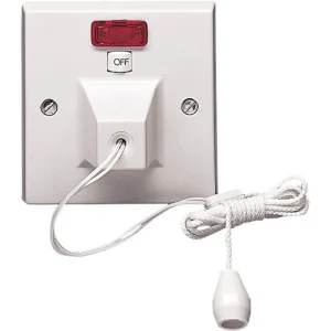 50A Double Pole Ceiling Switch With Neon & Mechanical Indicator