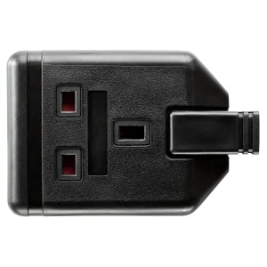 BG ELS13B Trailing Socket Permaplug 1 Gang 13A Black