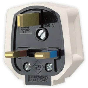 Plug Fused 3-Pin 13A Rubber White
