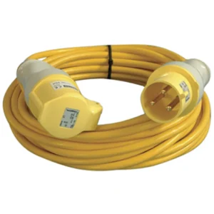 110V 3 Core Arctic Grade Extension Cable 4mm² x 14m Yellow