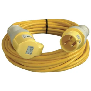 110V 3 Core Arctic Grade Extension Cable 2.5mm² x 14m Yellow