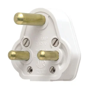 Plug Round 3 Pin 5A White