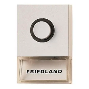 Button Pushlite Push Illuminated White