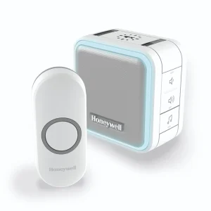 Door Chime Kit Wirefree Portable 6 Tunes 150m 84Db White Halo