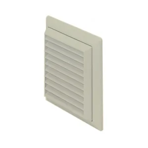Grille Louvred Flyscreen-Round Spigot 100mm Cotswold Stone