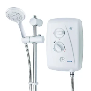 Triton 9.5kW Fast-Fit Power ON Indicator Electric Shower White/Chrome White (SP8009ZFF)