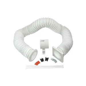 Steeple SDUCTFN 4" Shower Duct Fan Kit White 85m³/h 100mm