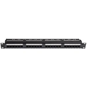 Gigamedia INITIO 24P Patch Panel C6 UTP IDC 180 Type 1U Black