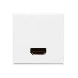 HDMI Socket Female 2 Module White