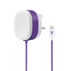 Juice USB Mains Charger (JUI-MAINS-MICRO-1A) Micro Purple