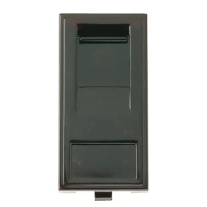RJ45 Socket CAT5e Module 25 x 50mm Black