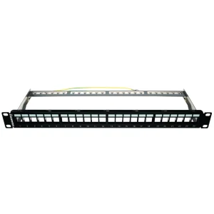 Gigamedia 24P INITIO Empty Patch Panel 1U Black