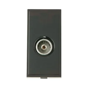 Module Coaxial Socket Single Female Black