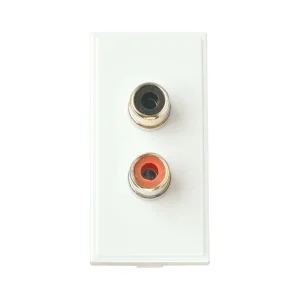 Socket 2Xrca/Phono Polar White
