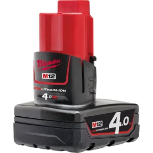 Milwaukee M12B4 12V 4.0Ah Redlithium-Ion Battery
