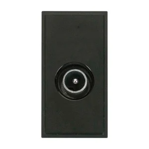 Socket Coaxial Male Black