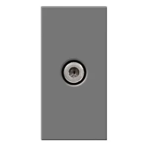 Module Screened Satellite Outlet - Female 25 x 50mm Grey