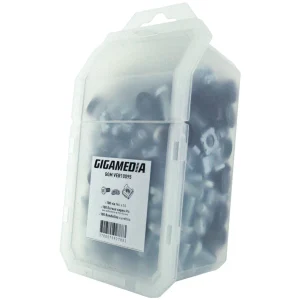 Gigamedia Set 100 Screws M6 X 16mm + Cup Washers + Cage Nuts M6 95 X
