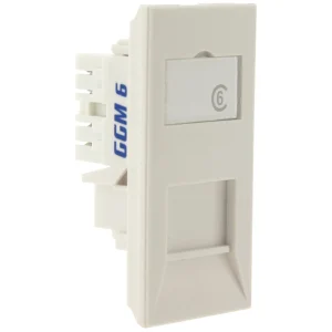 Gigamedia 25 x 50mm Module C5E UTP IDC White