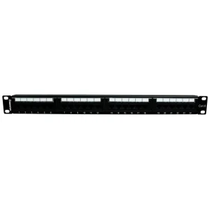 Gigamedia INITIO 24P Patch Panel C6 UTP IDC 90 Type 1U Black