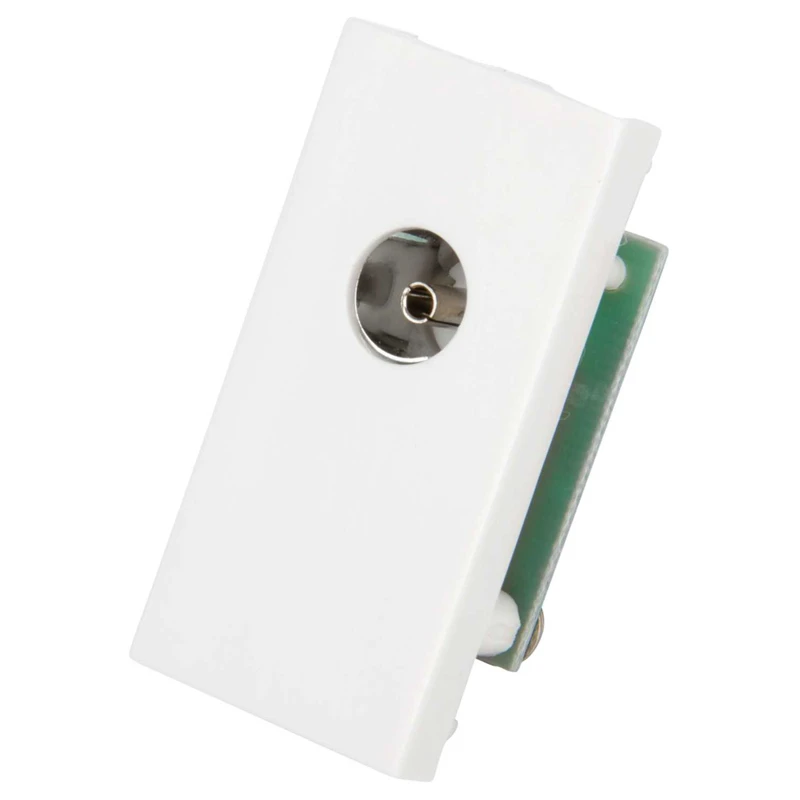 Module 1 Gang TV Female Euro White - Image 2