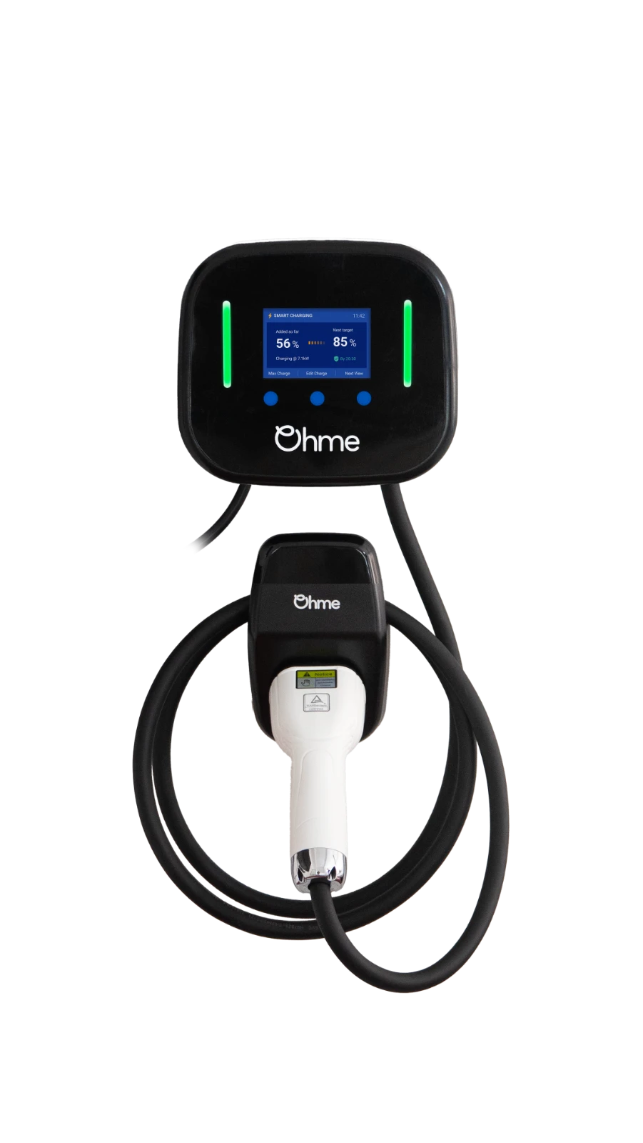 Ohme Home Pro Type 2 Tethered EV Charger 7.4kW 8m Black
