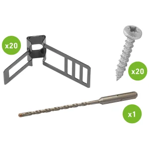 Fixing Kit Cable Safe-D xlpa/SWA Fire Rated 10-15mm Black Pan