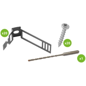 Fixing Kit Cable Safe-D xlpa/Swa Fire Rated 16-21mm Black Pan