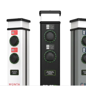 Rolec Basiccharge EV Charger Single Phase Black 2 x Type 2 (IEC 62196) Charging Sockets Up To 7.4kW (32A) Per Socket 1 x 63A 230V AC