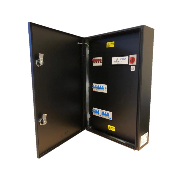 Connection Centre with O-PEN®, manual reset 5 pole isolator with 32A TPN Type A RCBO