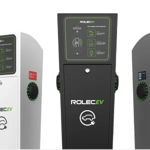 Rolec Autocharge EV Charging Pedestal Single Phase Black 2 x Type 2 (IEC 62196) Charging Sockets Up To 7.4kW (32A) Per Socket 1X 63A 230V AC