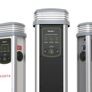 Rolec Quantum EV Charging Pedestal Single Phase Black 2X Type 2 (IEC 62196) Charging Sockets Up To 7.4kW (32A) Per Socket 1 x 63A 230V Ac