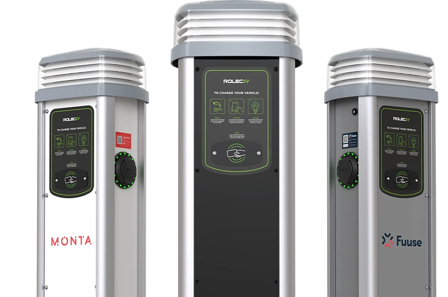 Quantum EV Charging Pedestal Single Phase White 2 x Type 2 (IEC 62196) Charging Sockets Up To 7.4Kw (32A) Per Socket 1 x 63A 230V AC