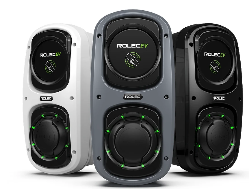 Wallpod EV Charger Single Phase Black With 10m Tethered Lead 1 x Type 2 Charging Socket Up To 7.4kW (32A) 1 x 32A 230V AC