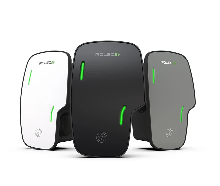 Rolec Zura EV Charger Single Phase Black 1 x Type 2 (IEC 62196) Charging Socket With 10m Tethered Lead Up To 7.4kW (32A) 1 x 32A 230V AC