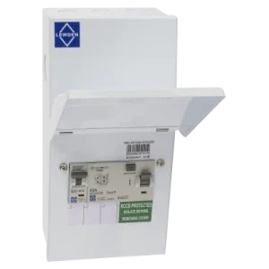 Lewden 106x132x268mm 40A 5 Module EV Consumer Unit With Type B RCCB