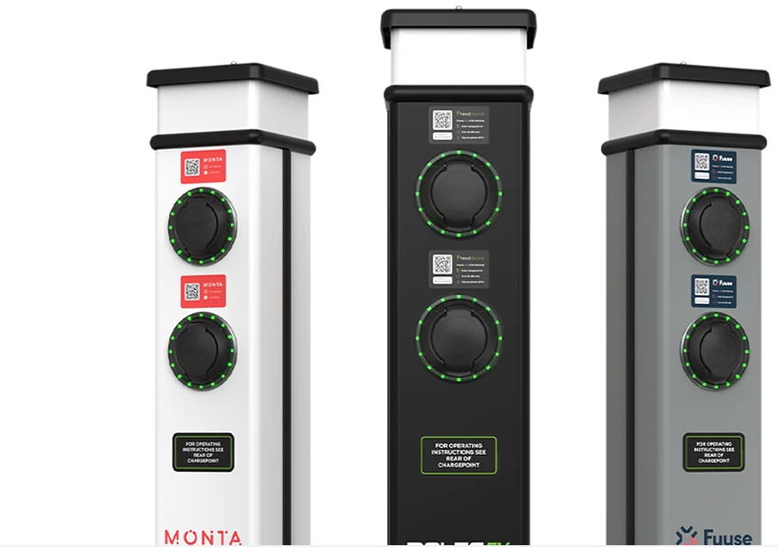 Basiccharge EV 3 Phase Grey 2 x Type 2 (IEC 62196) Charging Sockets Up To 22kW (32A) Per Socket 1 x 63A 3 Phase 400V Ac