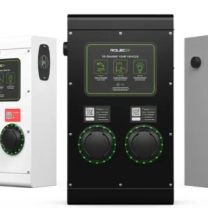 Rolec Securicharge EV Charger Single Phase Black 1 x Type 2 (IEC 62196) Charging Socket Up To 7.4kW (32A) 1 x 32A 230V AC