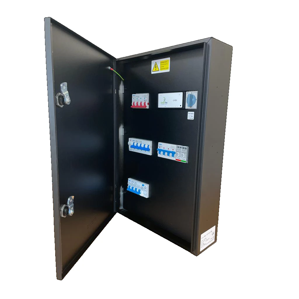 Three-phase connection unit with auto rest isolator, Type 2 SPD, and 1 x 63A TPN Type A RCBO - Image 2