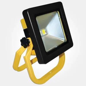 VECORCFL10 10W IP44 Yellow Economy Rechargeable LED Floodlight
