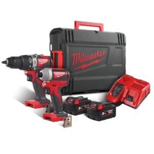 Milwaukee M18BLPP2A2-502X 18V Brushless Impact & Drill Driver Kit