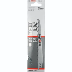 Bosch S644D Wood Sabre Reciprocating Saw Blades - 5 Piece