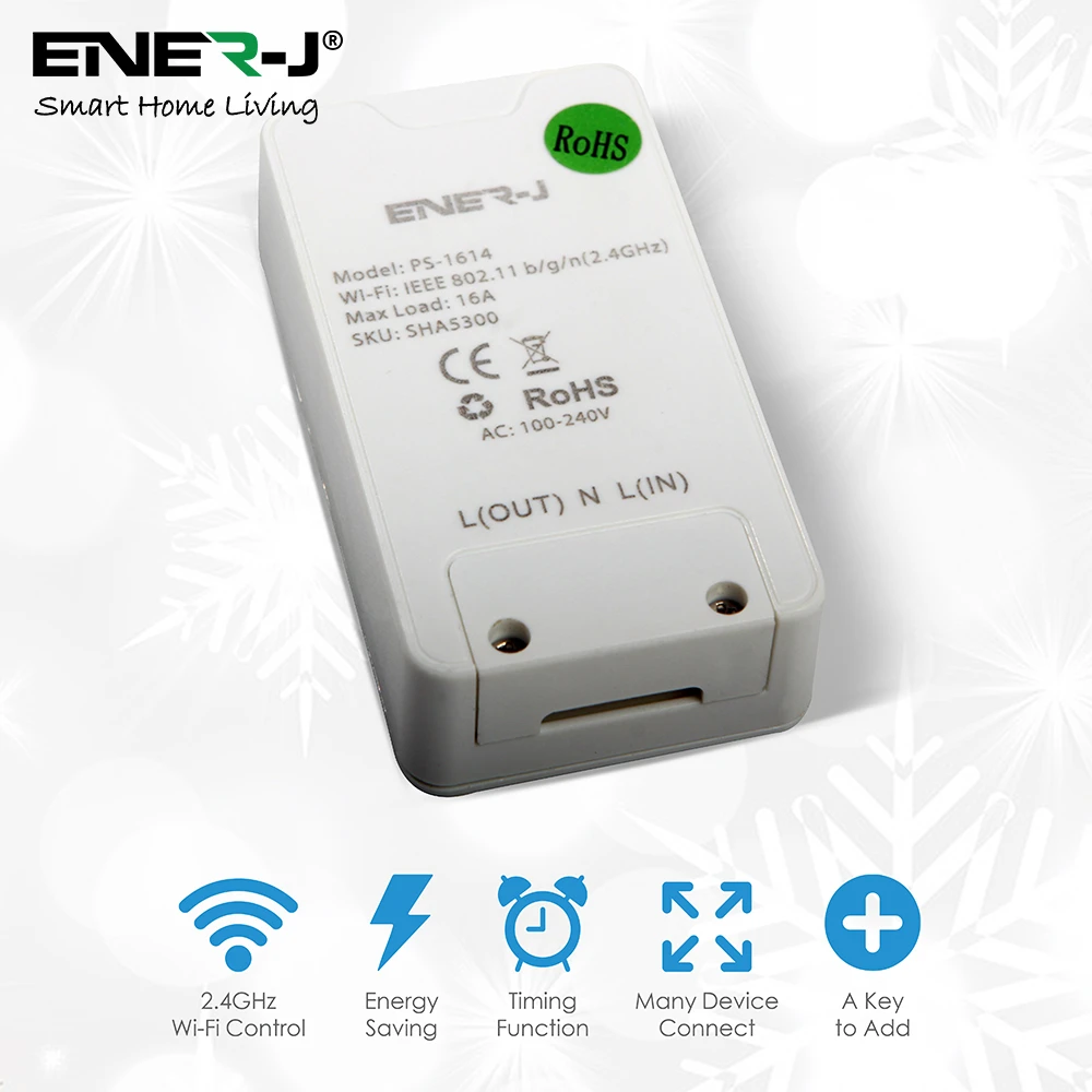 Ener-J SHA5300 Smart Wifi In-Line Switch